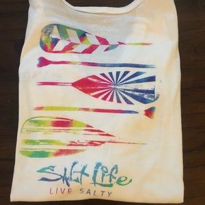 Salt Life Long Sleeve V-neck Tee.